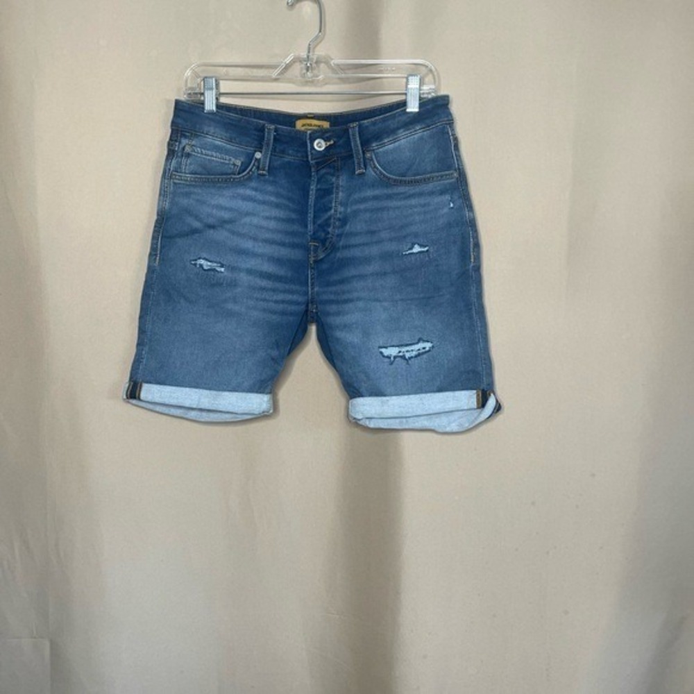 Jack & Jones JJIRICK JJICON Denim Shorts  Regular Fit Women's size M NWT